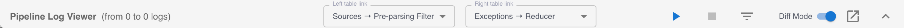 The Pipeline Log Viewer pane collapsed.